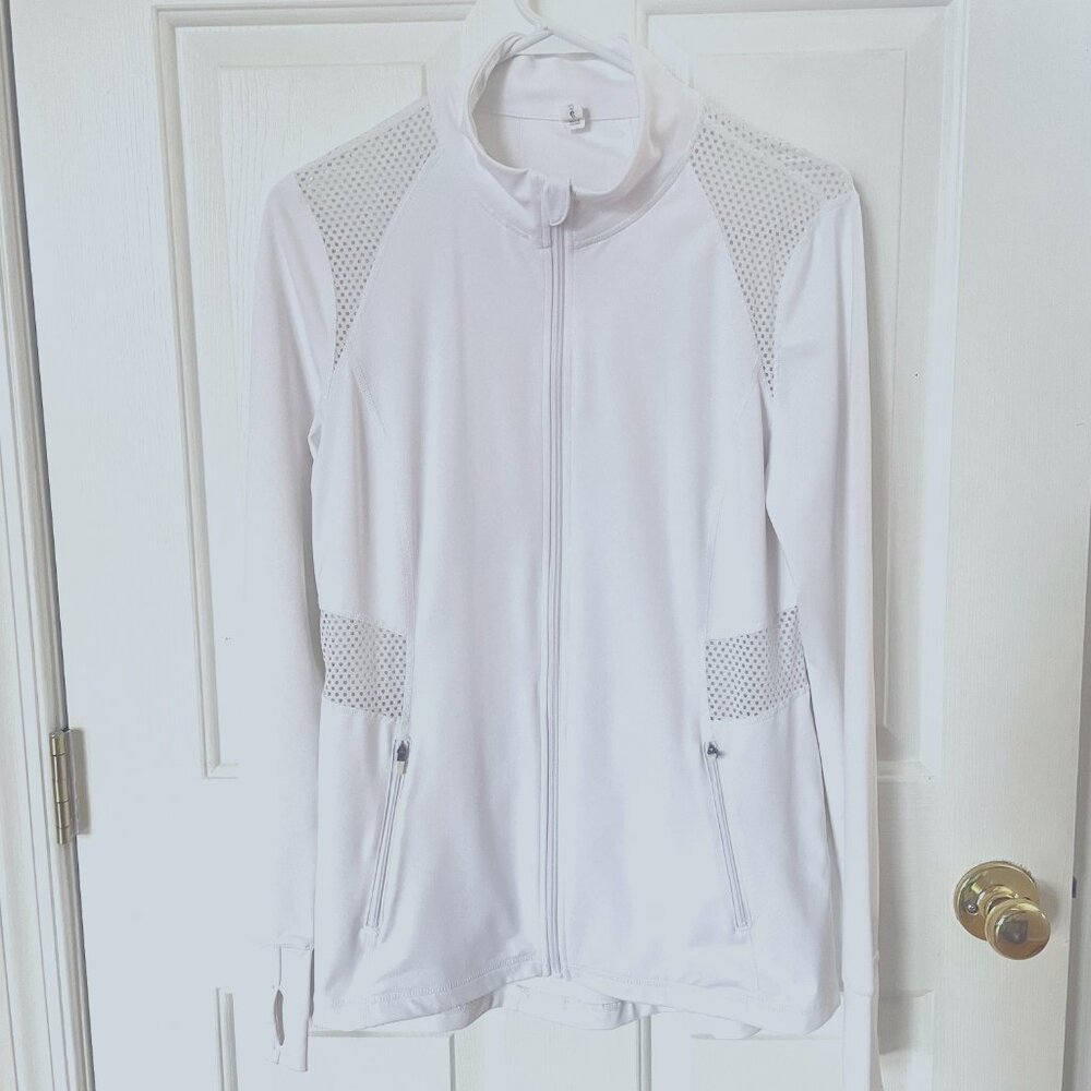 Ideology Lightweight Performance White Jacket Mes… - image 2